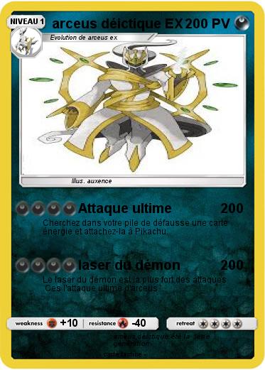 Pokemon arceus déictique EX