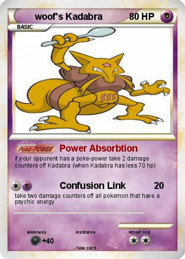 Pokemon woof's Kadabra