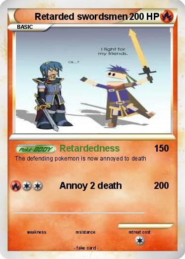 Pokemon Retarded swordsmen