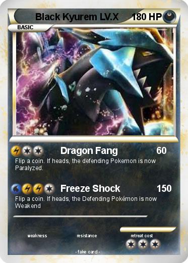 Pokemon Black Kyurem LV.X
