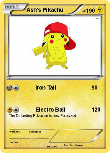 Pokemon Ash's Pikachu