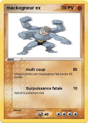 Pokemon mackogneur ex