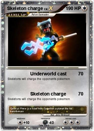 Pokemon Skeleton charge
