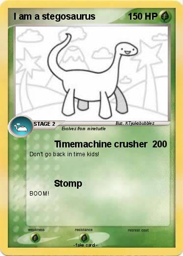 Pokemon I am a stegosaurus