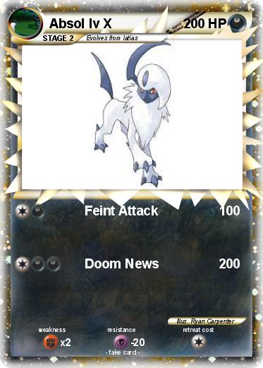 Pokemon Absol lv X