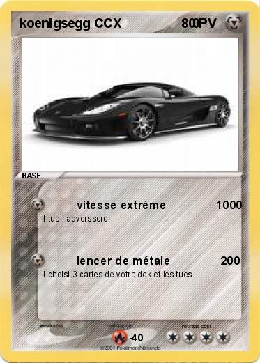 Pokemon koenigsegg CCX                    0