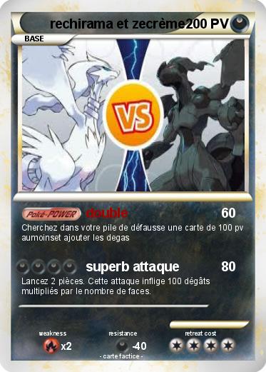 Pokemon rechirama et zecrème