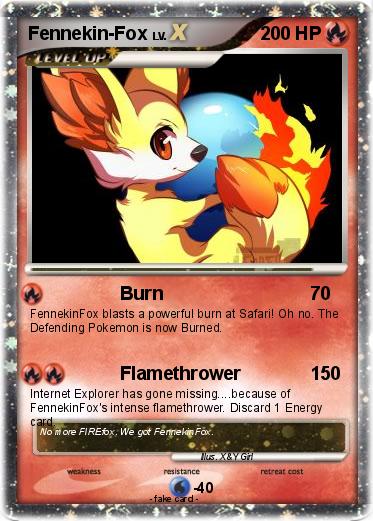 Pokemon Fennekin-Fox