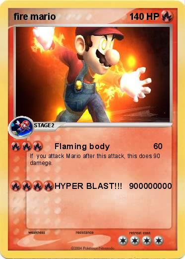Pokemon fire mario