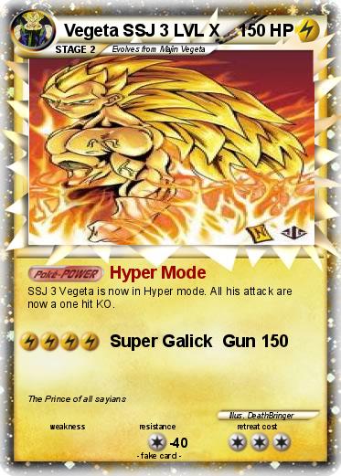 Pokemon Vegeta SSJ 3 LVL X
