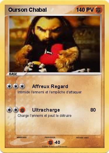 Pokemon Ourson Chabal