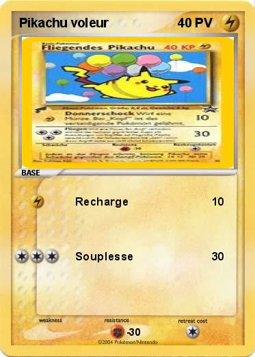 Pokemon Pikachu voleur