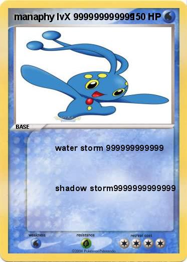 Pokemon manaphy lvX 999999999999