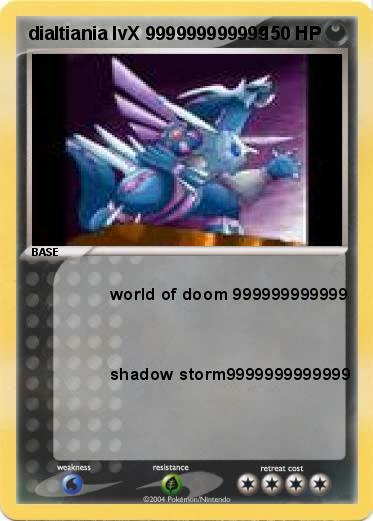 Pokemon dialtiania lvX 999999999999