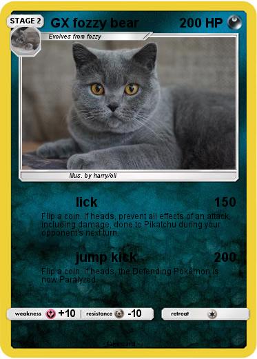 Pokemon GX fozzy bear