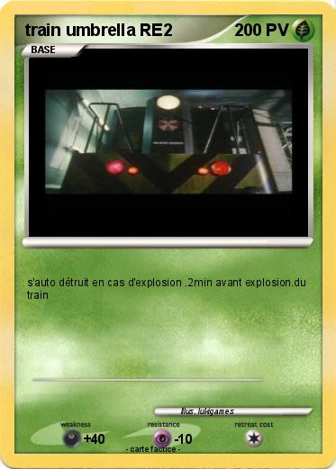 Pokemon train umbrella RE2