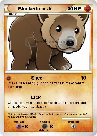 Pokemon Blockerbear Jr.