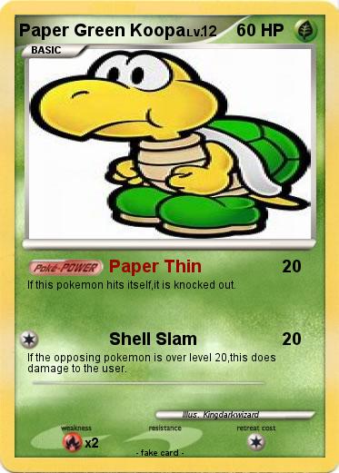 Pokemon Paper Green Koopa