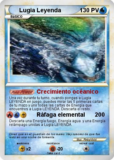 Pokemon Lugia Leyenda