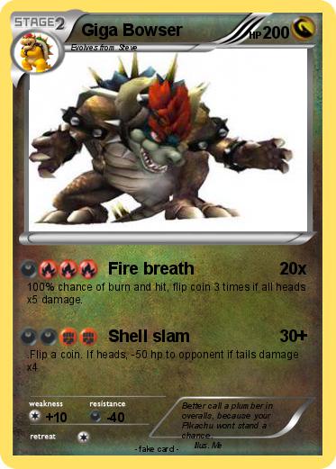 Pokemon Giga Bowser