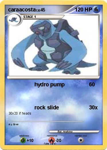 Pokemon caraacosta