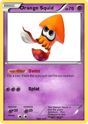Pokemon Orange Squid