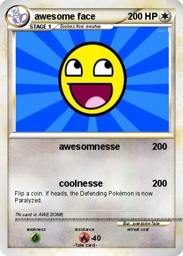 Pokemon awesome face