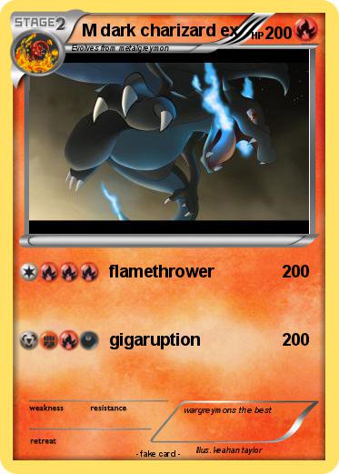 Pokemon M dark charizard ex