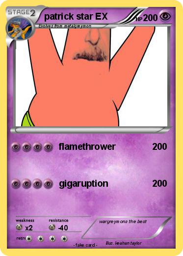 Pokemon patrick star EX