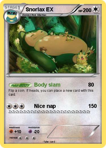 Pokemon Snorlax EX