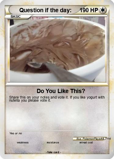 Pokemon Question if the day: