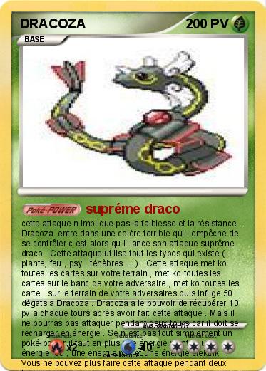 Pokemon DRACOZA
