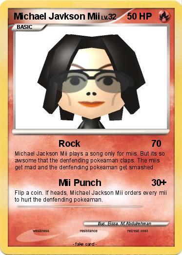 Pokemon Michael Javkson Mii