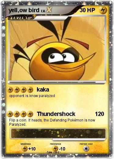 Pokemon yell,ow bird