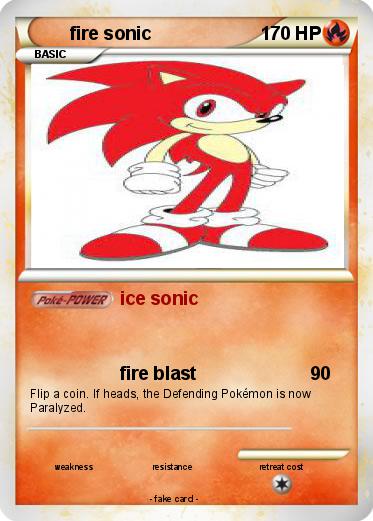 Pokemon fire sonic