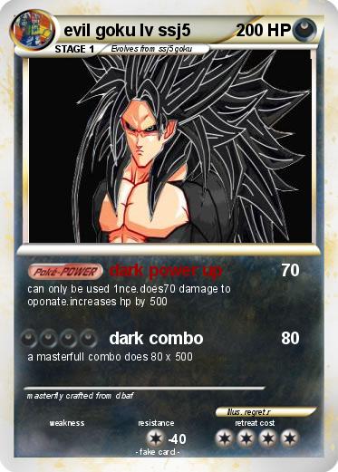 Pokemon evil goku lv ssj5