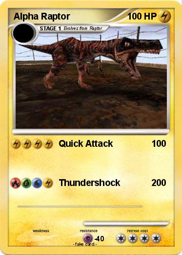 Pokemon Alpha Raptor