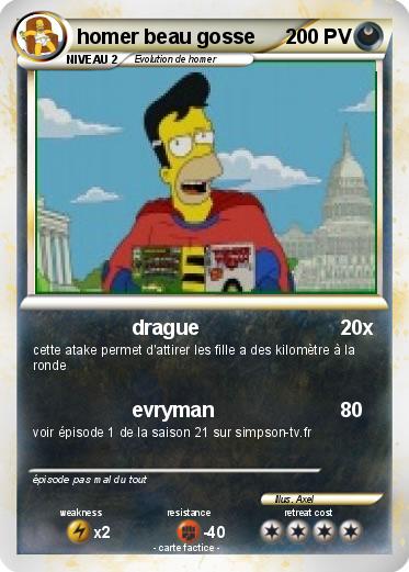 Pokemon homer beau gosse