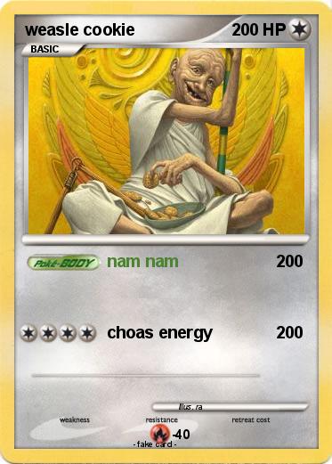 Pokemon weasle cookie