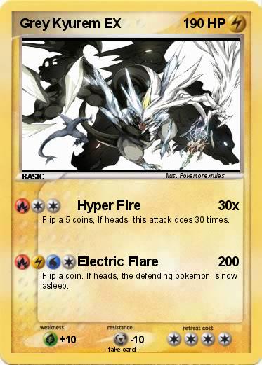 Pokemon Grey Kyurem EX
