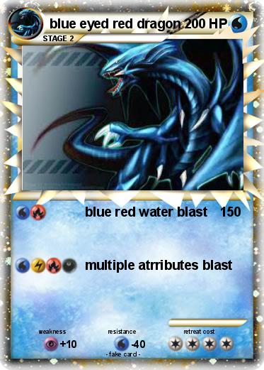Pokemon blue eyed red dragon