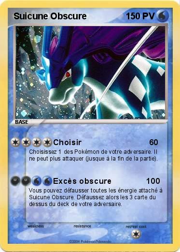 Pokemon Suicune Obscure