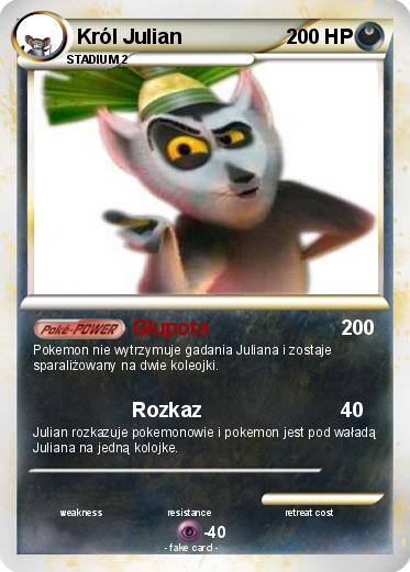 Pokemon Król Julian