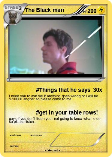 Pokemon The Black man