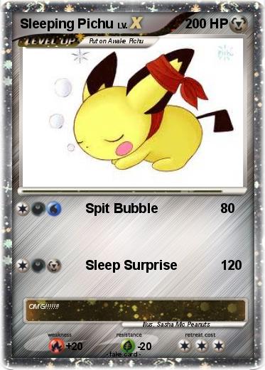 Pokemon Sleeping Pichu