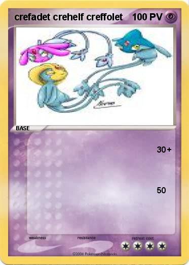 Pokemon crefadet crehelf creffolet