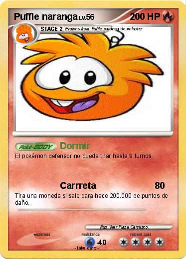 Pokemon Puffle naranga