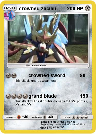 Pokemon crowned zacian