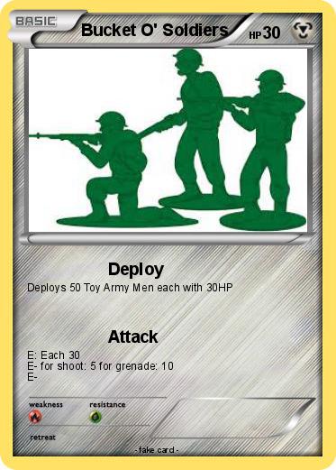 Pokemon Bucket O' Soldiers