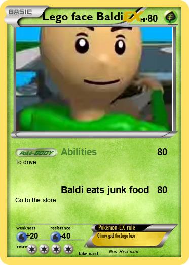 Pokemon Lego face Baldi